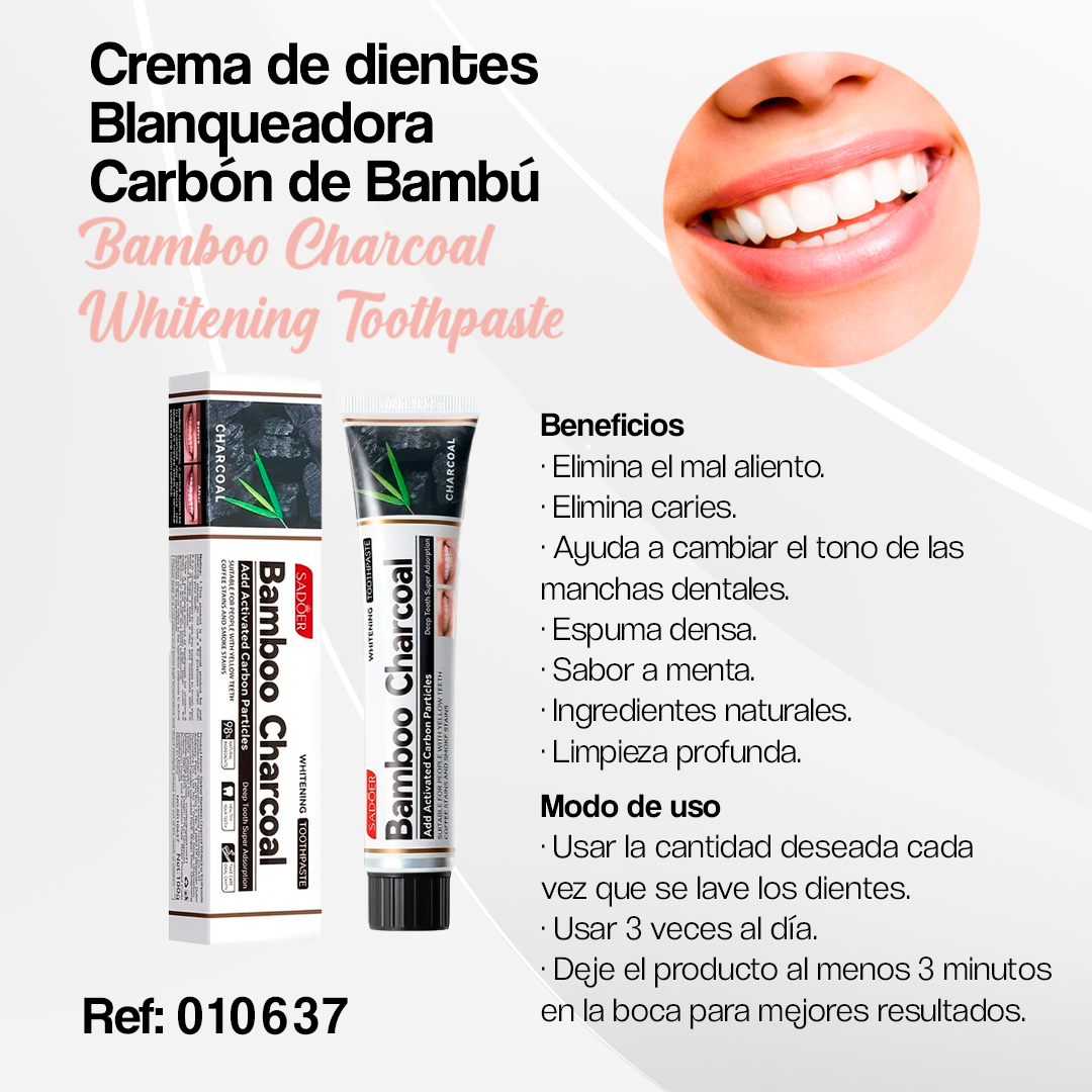 ¡DIENTES MÁS BLANCOS DESDE EL PRIMER CEPILLADO!