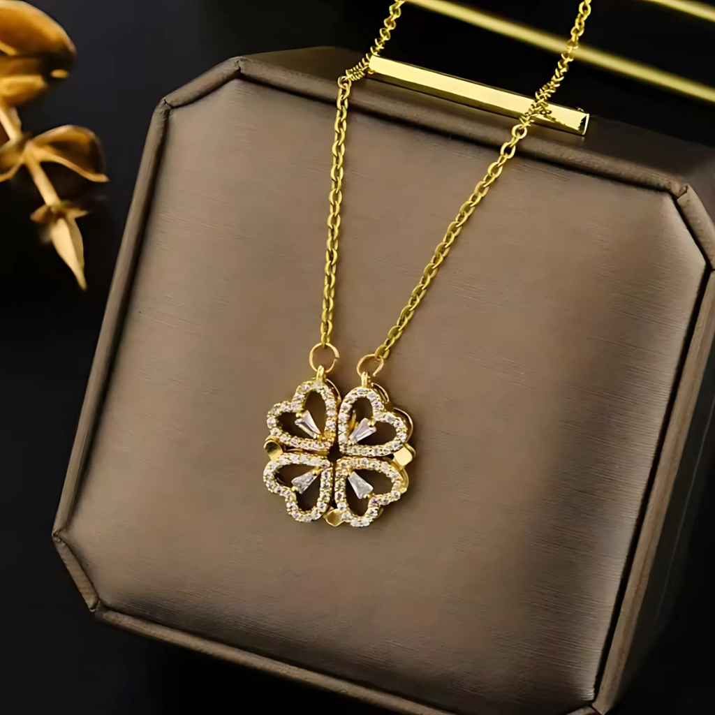 TRÉBOL ETERNO | COLLAR MAGNÉTICO ❤️🍀
