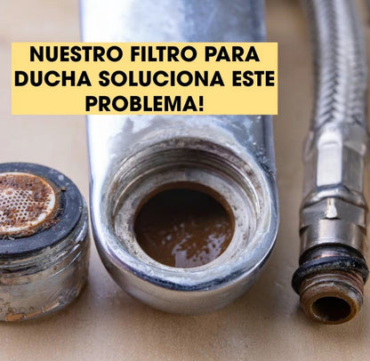 FILTRO DE DUCHA 18 NIVELES + REPUESTO GRATIS – 6 MESES DE GARANTIA