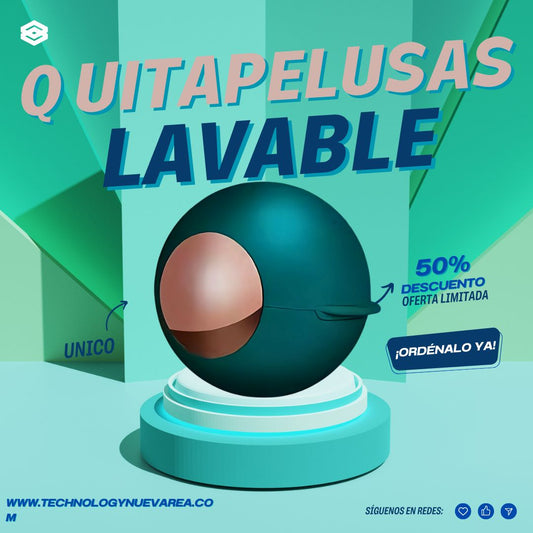 Quita pelusas lavable