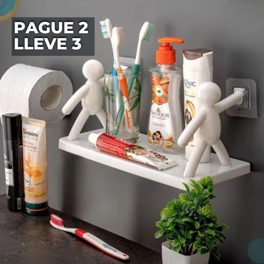 ESTANTE HUMANOIDE FLOTANTE: DISEÑO Y ORDEN 3X2