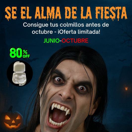 COLMILLOS RETRÁCTILES PARA UN HALLOWEEN BRUTAL-2X1