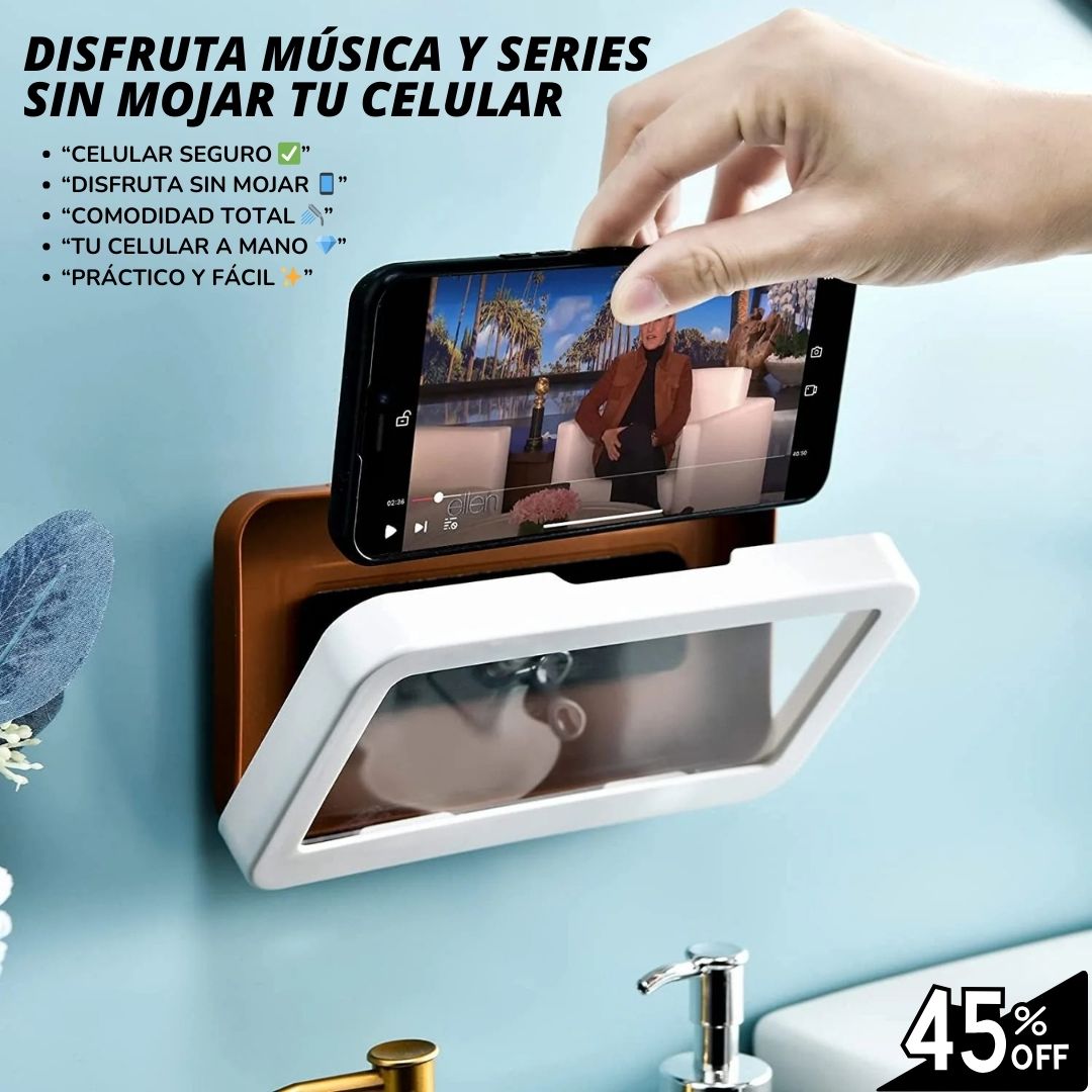 TU CELULAR SIEMPRE A MANO EN LA DUCHA