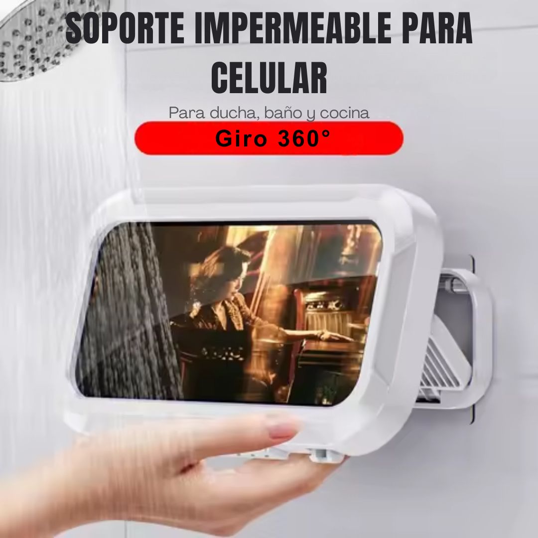 TU CELULAR SIEMPRE A MANO EN LA DUCHA