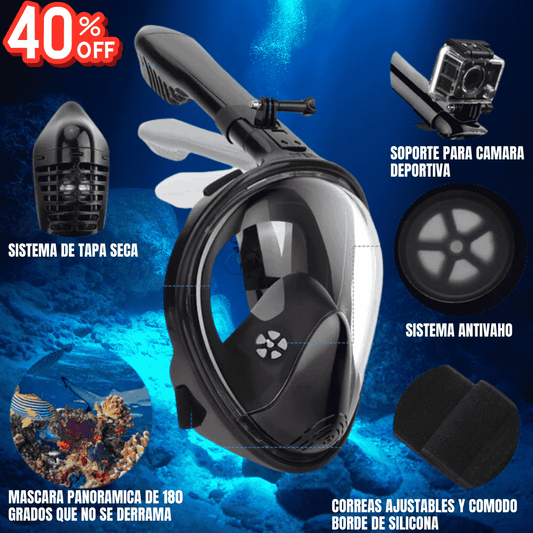 ¡EXPLORA EL OCÉANO COMO NUNCA ANTES CON SNORKEL MASK! 🌊🐠